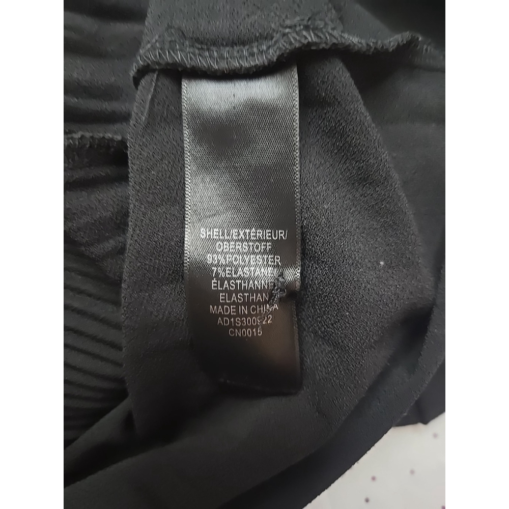 Adrianna Papell Women's Black Pleated Flowy 3/4 Sleeve Top Size Medium - Picture 7 of 8